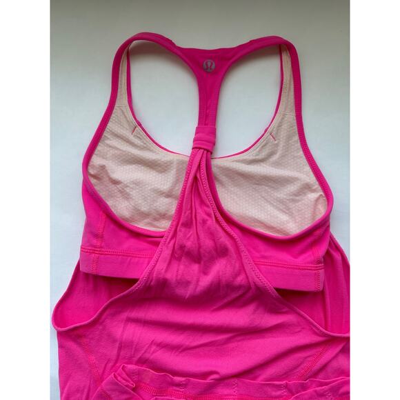 Lululemon Bright Pink Tank Top with Built in Bra Size XS - Picture 1 of 9